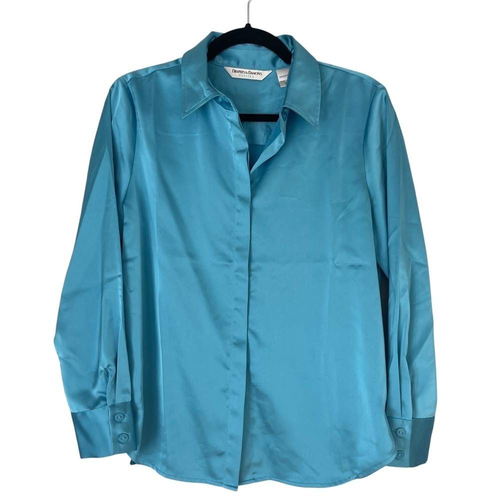 Drapers & Damon’s Long Sleeve Button Down Shirt Top Sz Petite Small